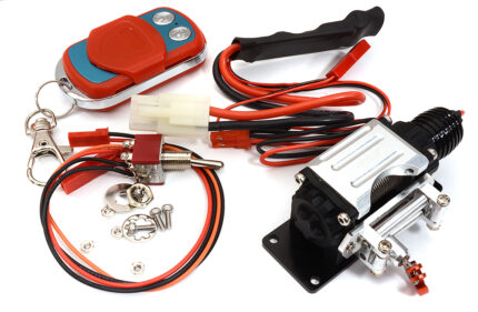 Billet Machined T3 Realistic Mega Winch w/Wireless Module for 1/10 Scale Crawler