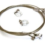 Realistic Steel Tow Cable & Tow Hooks w/ Bow Shackle for 1/10 Off-Road Crawler