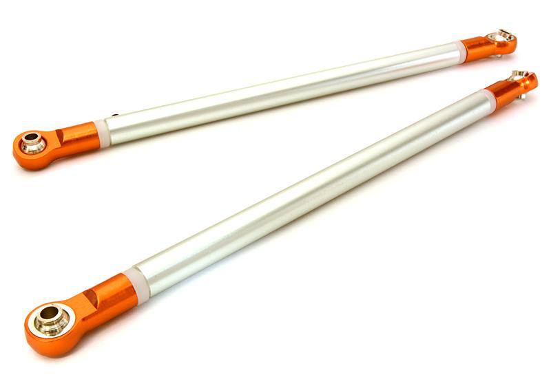 C27173ORANGE Machined Alloy Rear Upper 140mm Suspension Linkage (2) for Axial SCX10 II - Image 1