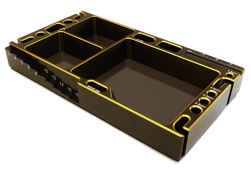 C27180GOLD Universal Workbench Organizer 145x80x20mm Workstation Tray - Image 1