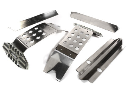 Stainless Steel (Req. Polishing) Skid Plate Set for Traxxas X-Maxx 4X4 7744 7745