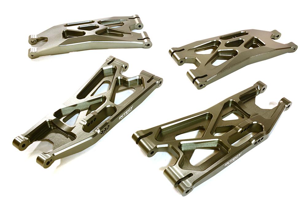 C27195GUN Billet Machined Lower Suspension Arms (4) for Traxxas X-Maxx 4X4 7731 - Image 1