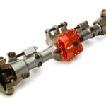 Billet Machined Complete Front Axle Assembly w/Internals for 1/10 SCX10 II 90046