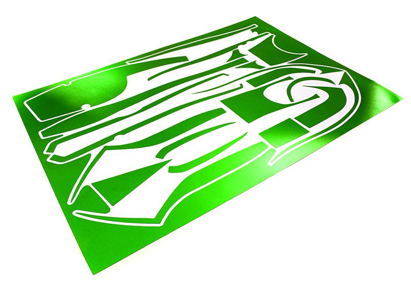 C27264GREEN Scratch Resistance Sticker Set Decal for Traxxas 6507 TQi 2.4GHz 4CH Controller - Image 1