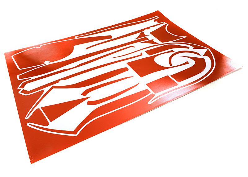 C27264RED Scratch Resistance Sticker Set Decal for Traxxas 6507 TQi 2.4GHz 4CH Controller - Image 1