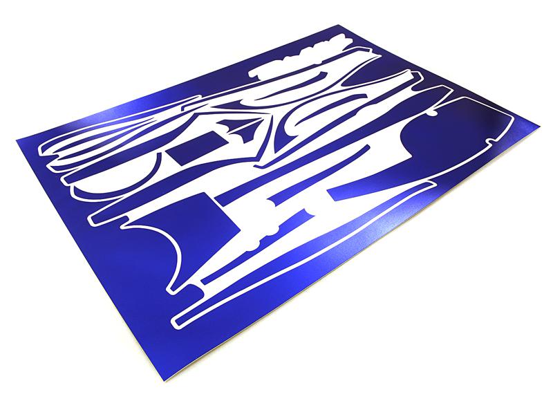 C27265BLUE Scratch Resistance Sticker Set Decal for Traxxas 6507R TQi 2.4GHz 4CH Controller - Image 1