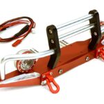 Billet Machined Alloy Front Bumper w/ LED(2) for Axial 1/10 SCX10 II 43mm Mount