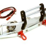 Billet Machined Alloy Front Bumper w/ LED(2) for Axial 1/10 SCX10 II 43mm Mount