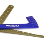 Aluminum Alloy Ruler, Ride Height 1.5-to-7mm & Camber Gauge for 1/10 Drift & TC