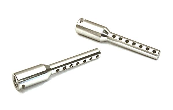 C27291SILVER Billet Machined Alloy 5.5mm Size Body Post Extenders +45mm - Image 1