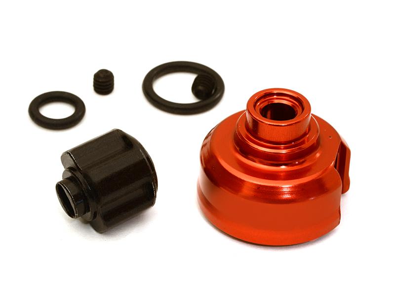 C27296RED Billet Machined Diff Housing w/Locker for 1/10 Yeti, RR10, Wraith 2.2 & SCX-10 - Image 1