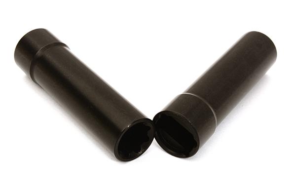 C27300BLACK Alloy Machined 45mm Center Drive Shaft Spline Tubes for Axial 1/10 Size Off-Road - Image 1