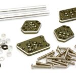 Billet Machined Adjustable Shock Mount Plate (4) for Axial 1/10 SCX10 II