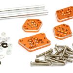 Billet Machined Adjustable Shock Mount Plate (4) for Axial 1/10 SCX10 II