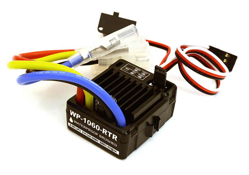C27384 WP-1060 Brushed Electronic Speed Controller 60A ESC for 1/10 Scale Crawler - Image 1