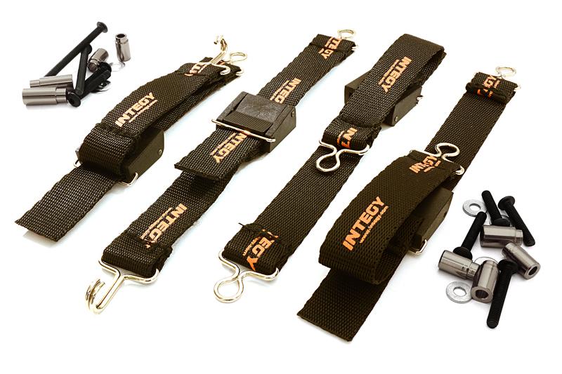 C27467GREY Suspension Travel Limiter Straps for Traxxas X-Maxx 4X4 - Image 1