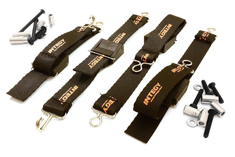 C27467SILVER Suspension Travel Limiter Straps for Traxxas X-Maxx 4X4 - Image 1