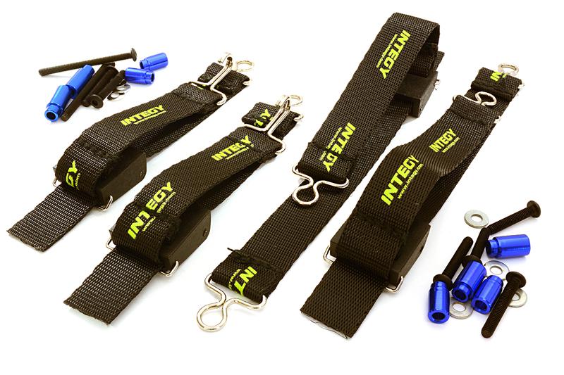 C27468BLUE Suspension Travel Limiter Straps for Axial 1/8 Yeti XL Rock Racer Buggy - Image 1