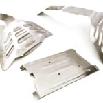 Stainless Steel (Raw) Skid Plate Kit for Traxxas 1/10 E-Revo (-2017) & Summit