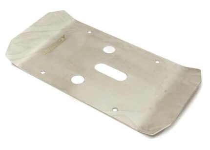 Stainless Steel (Raw) Center Skid Plate for Traxxas 1/10 E-Maxx - Silver