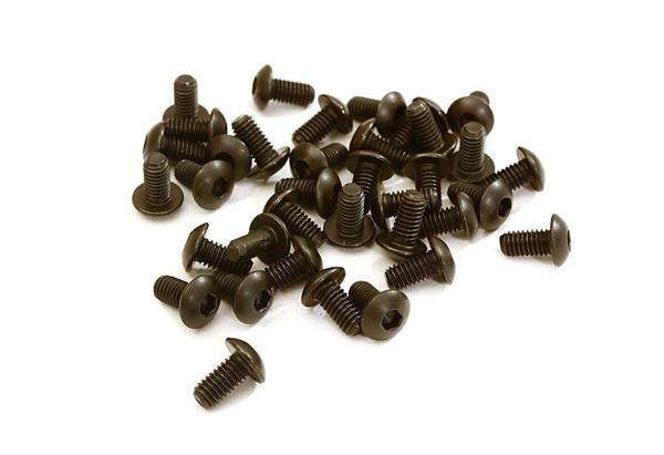 C27567 Steel 3 x 6mm Button Head Hex Screw (36) RC Hardware - Image 1