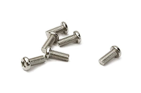 C27625 Metal 4 x 10mm Button Head Phillips Screw (6) RC Hardware - Image 1