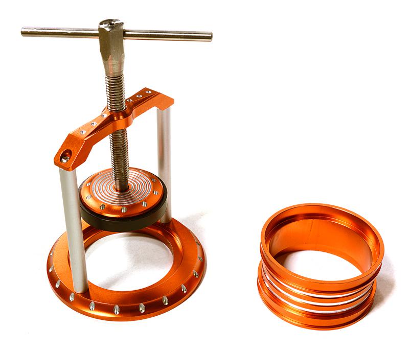 C27627ORANGE Expert Tire Installation & Removal Tool for 1/10 Drift Tire - Image 1