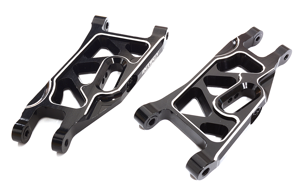 C27630BLACK Billet Alloy Front Arms for Stampede 2WD, Rustler 2WD, Slash 2WD & Bigfoot 3631 - Image 1
