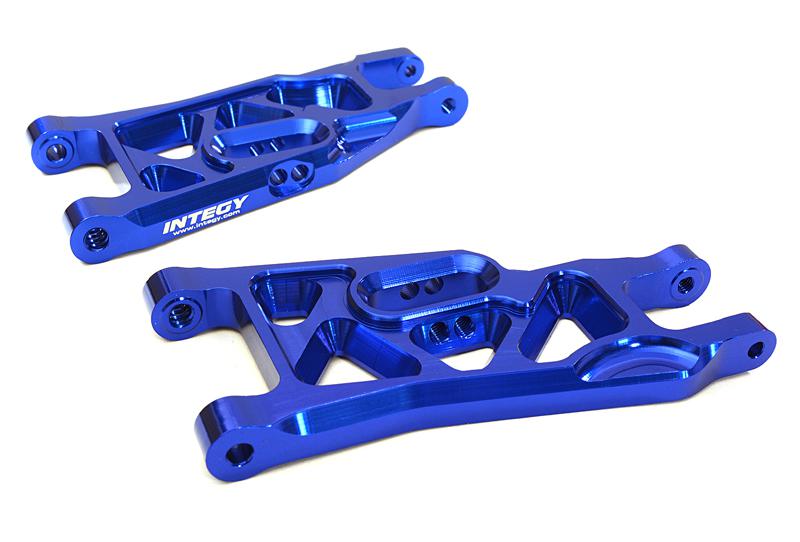 C27630BLUE Billet Alloy Front Arms for Stampede 2WD, Rustler 2WD, Slash 2WD & Bigfoot 3631 - Image 1