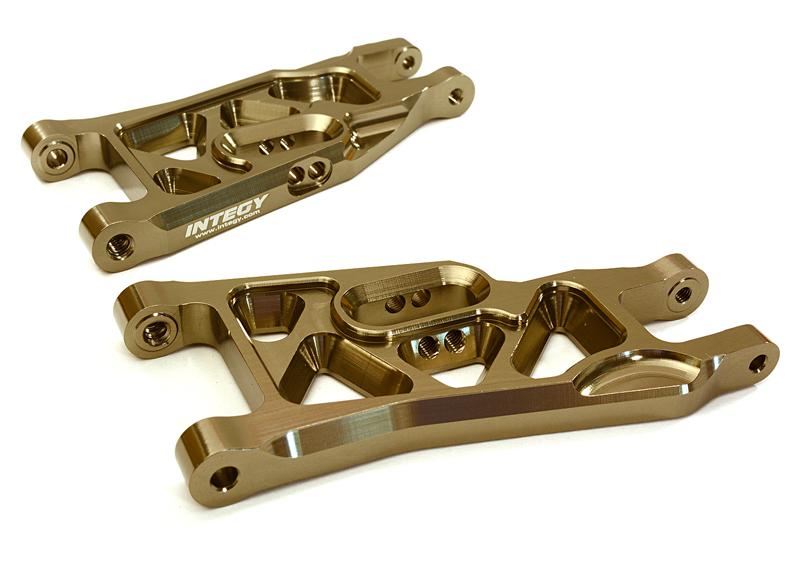 C27630GREY Billet Alloy Front Arms for Stampede 2WD, Rustler 2WD, Slash 2WD & Bigfoot 3631 - Image 1