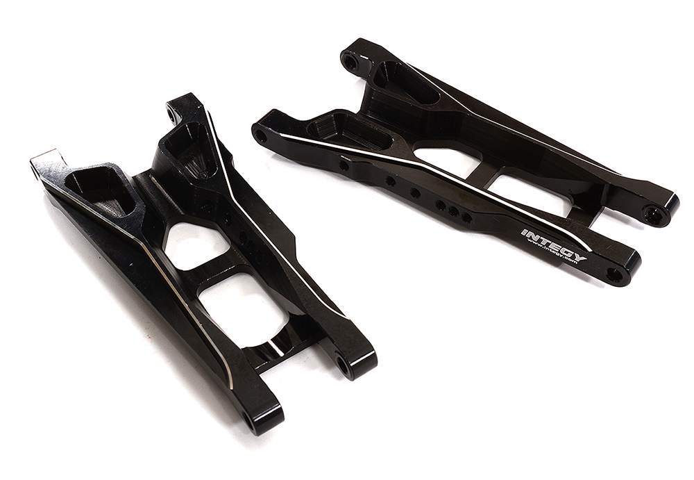 C27631BLACK Machined Alloy Rear Arms for Stampede, Rustler 2WD, Slash 4X4 & Bigfoot 6834 - Image 1