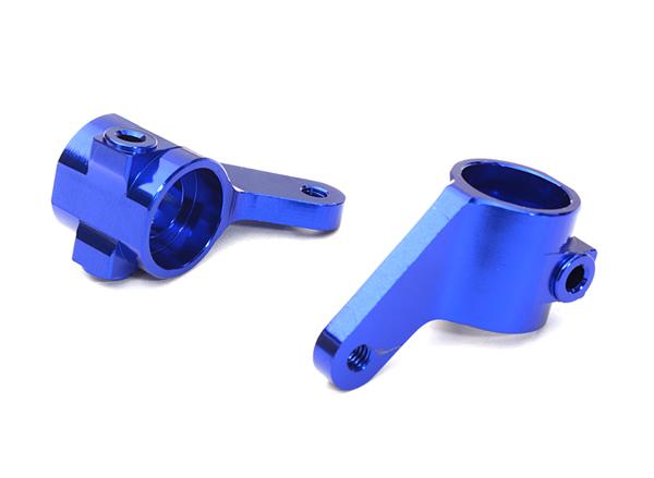 C27632BLUE Alloy Steering Knuckles for Stampede 2WD, Rustler 2WD, Slash 2WD, Bigfoot 3736 - Image 1