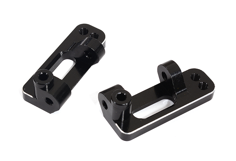 C27634BLACK Front Caster Blocks for Stampede 2WD, Rustler 2WD, Slash 2WD & Bigfoot 3632 - Image 1