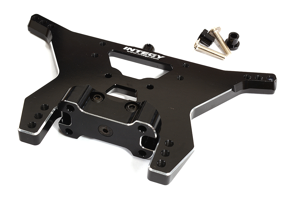 C27636BLACK Rear Shock Tower for 1/10 Stampede 2WD, Rustler 2WD, Slash 2WD & Bigfoot 3638 - Image 1