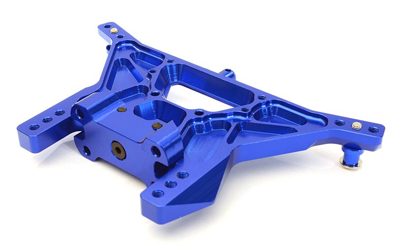 C27636BLUE Rear Shock Tower for 1/10 Stampede 2WD, Rustler 2WD, Slash 2WD & Bigfoot 3638 - Image 1