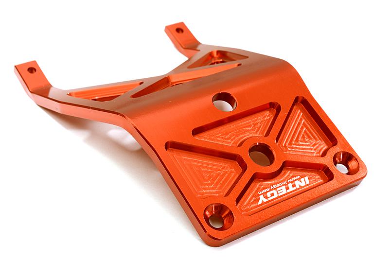 C27637RED Billet Machined Alloy Front Skid Plate for 1/10 Stampede 2WD & Bigfoot 2WD Truck - Image 1