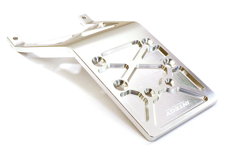 C27638SILVER Billet Machined Alloy Rear Skid Plate for 1/10 Stampede 2WD & Bigfoot 2WD Truck - Image 1