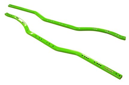 Green Heavy Duty Metal Chassis Rail Set for 1/10 SCX-10 Rock Crawler