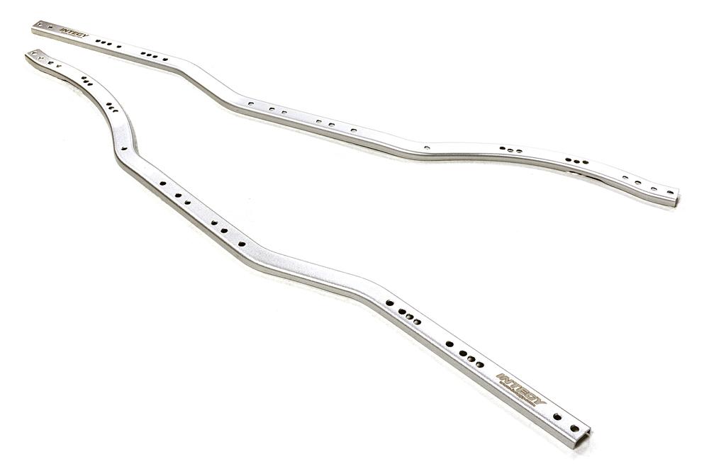 C27654SILVER HD Metal Replacement Chassis Rail Set (2) for Axial 1/10 SCX-10 Rock Crawler - Image 1