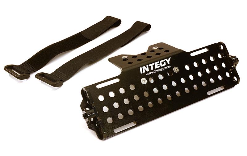 C27660BLACK Alloy Machined Battery Tray for Axial 1/10 SCX-10 Scale Off-Road Crawler - Image 1