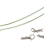 Secured Body Clip (4) with 120mm Retainer Link for 1/10 On-Road