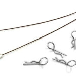 Secured Body Clip (4) with 140mm Retainer Link for 1/10 Off-Road Crawler