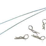 Secured Body Clip (4) with 140mm Retainer Link for 1/10 Off-Road Crawler