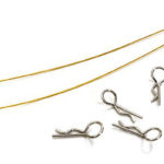 Secured Body Clip (4) with 140mm Retainer Link for 1/10 Off-Road Crawler