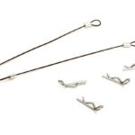 Secured Body Clip (4) with 120mm Retainer Link for Traxxas 1/16