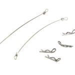 Secured Body Clip (4) with 120mm Retainer Link for Traxxas 1/16