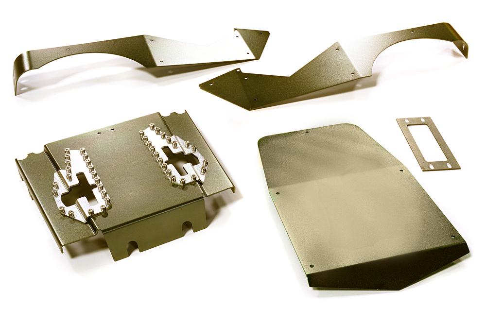 C27672GUN Aluminum Alloy Body Panel Kit for Axial 1/10 Wraith 2.2 Rock Racer - Image 1