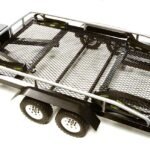 Machined Alloy Flatbed Dual Axle Car Trailer Kit for 1/10 Scale RC 640x370x110mm