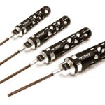 Precision Tool Allen Hex (4) Wrench Set 0.05 1/16 5/64 3/32 with 80mm Shank