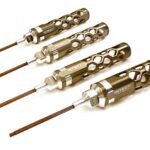 Precision Tool Allen Hex (4) Wrench Set 0.05 1/16 5/64 3/32 with 80mm Shank